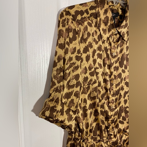 Y2K Vintage Peck & Peck Leopard Print Satin Blouse - Picture 5 of 7
